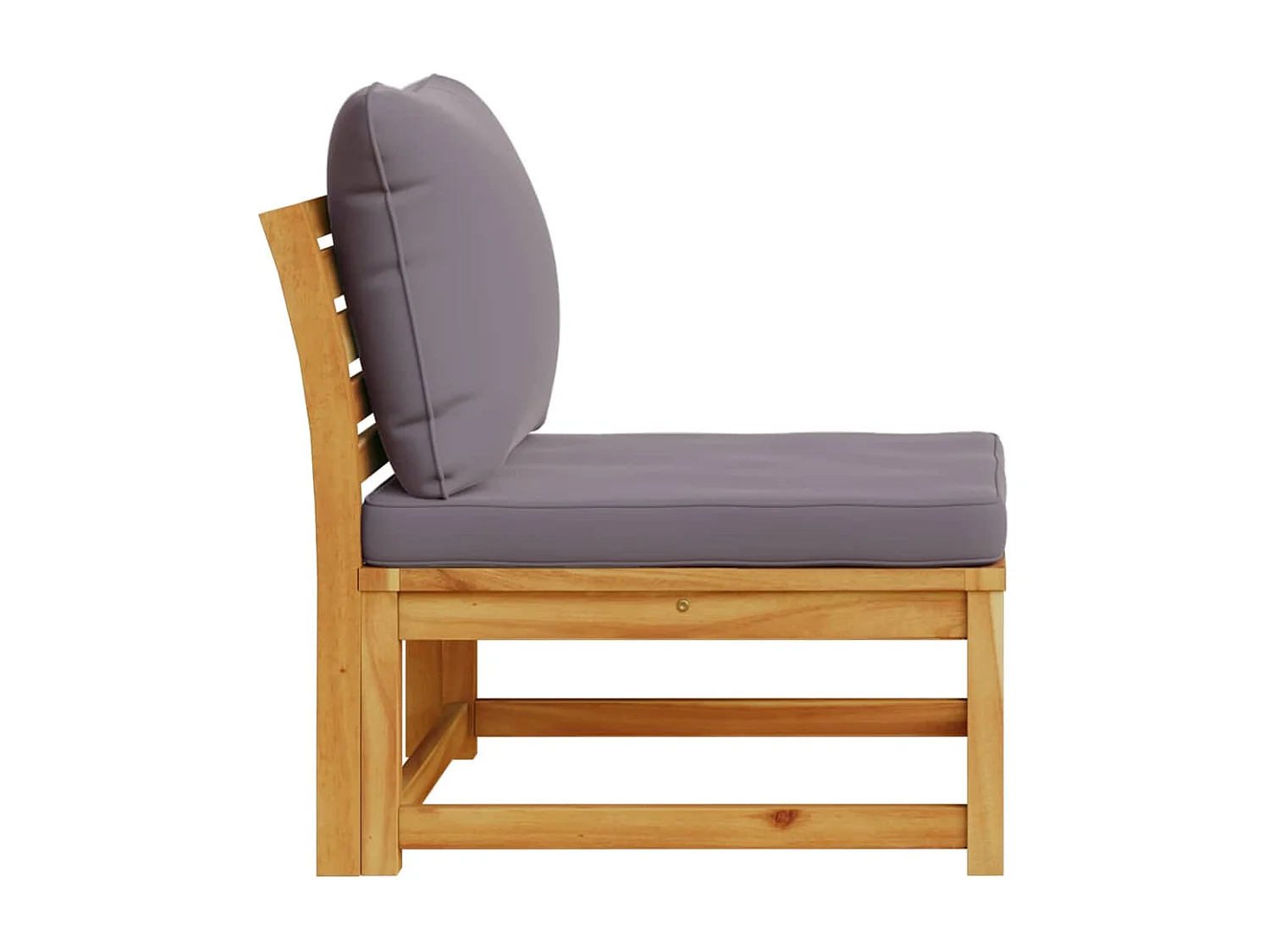 Salon de jardin avec coussins bois massif d'acacia