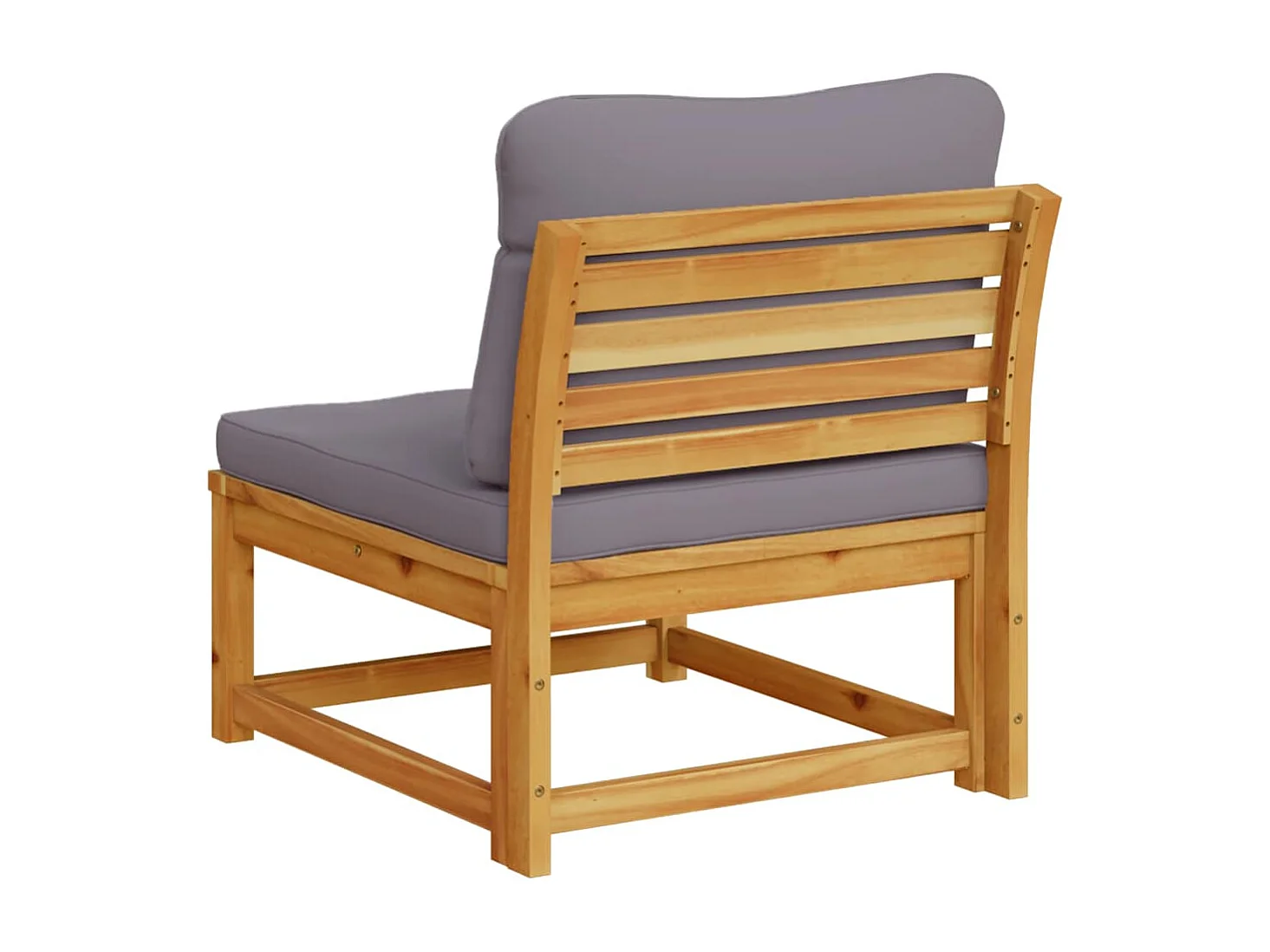 Salon de jardin avec coussins bois massif d'acacia