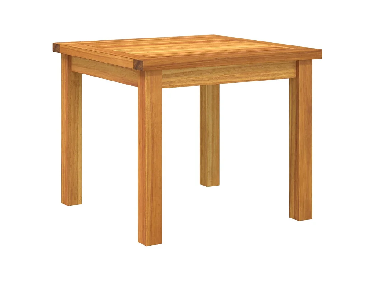 Salon de jardin 5 pcs beige résine tressée et bois d'acacia