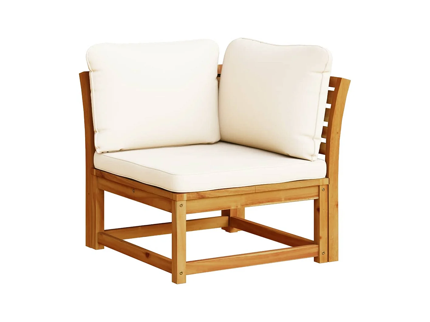 Set Salotto da Giardino 6 pz con Cuscini in Massello di Acacia