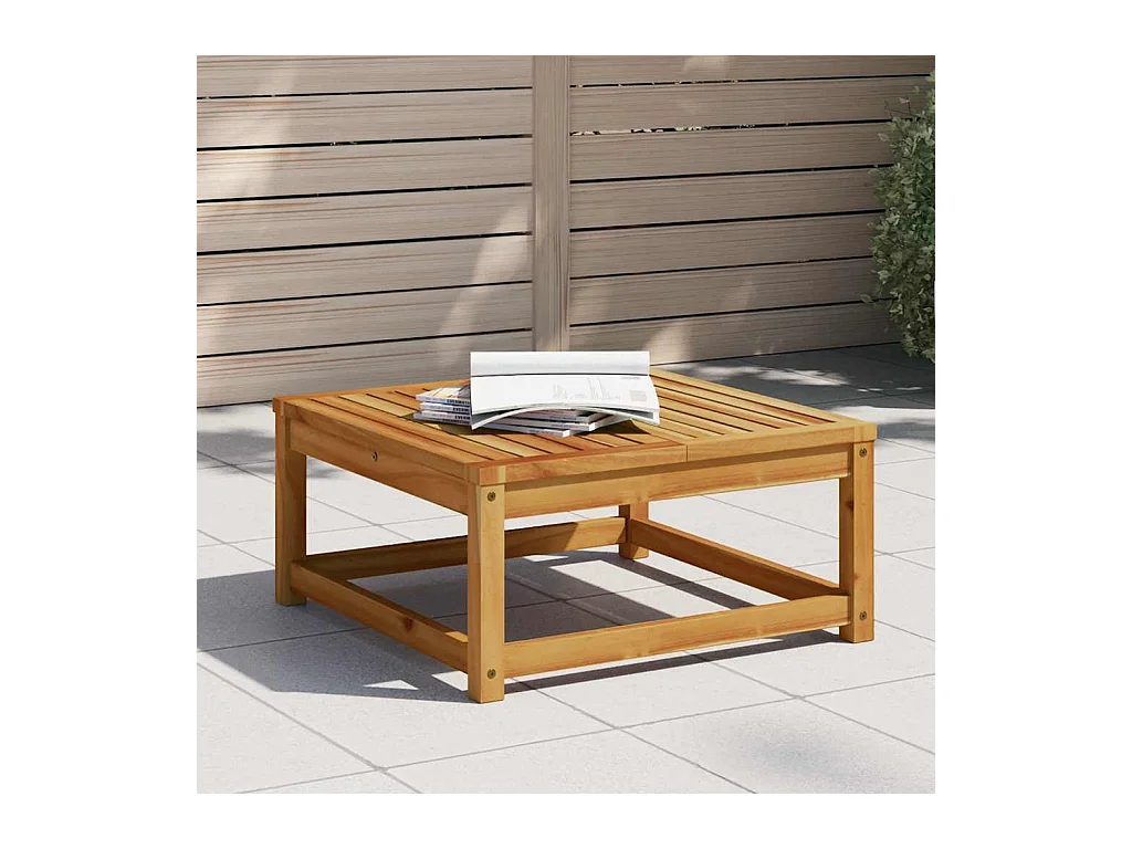 Table de jardin 63x63x30 cm bois d'acacia solide