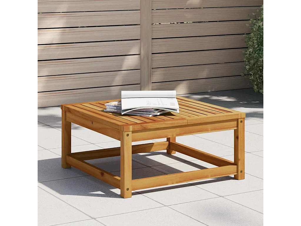 Table de jardin 63x63x30 cm bois d'acacia solide