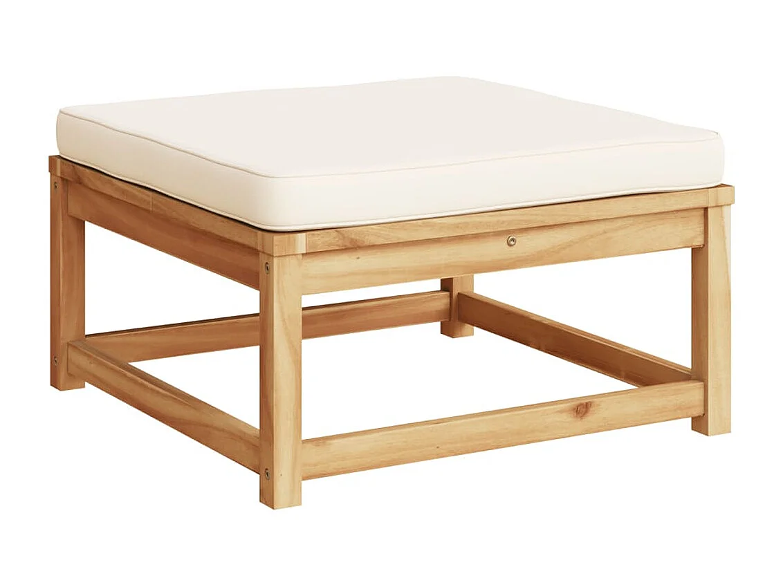 Set Salotto da Giardino 10 pz con Cuscini Legno Massello Acacia