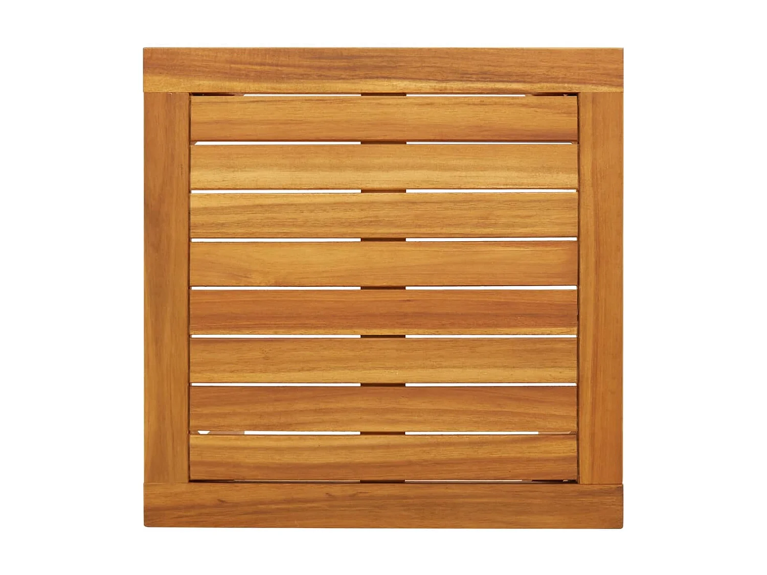 Juego de bistro de 3 piezas ratán PE negro y madera de acacia