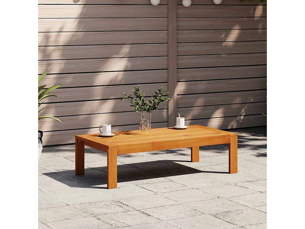 Table de jardin 100x50x27 cm bois d'acacia solide