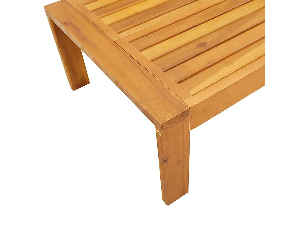 Table de jardin 100x50x27 cm bois d'acacia solide