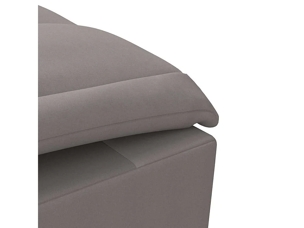 Chaise longue de massage avec traversin taupe tissu