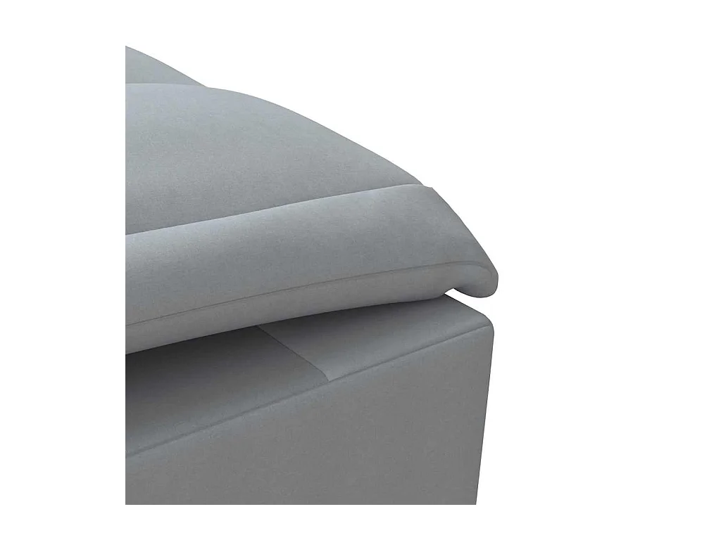 Sofá diván de masaje con cojín de tela gris claro