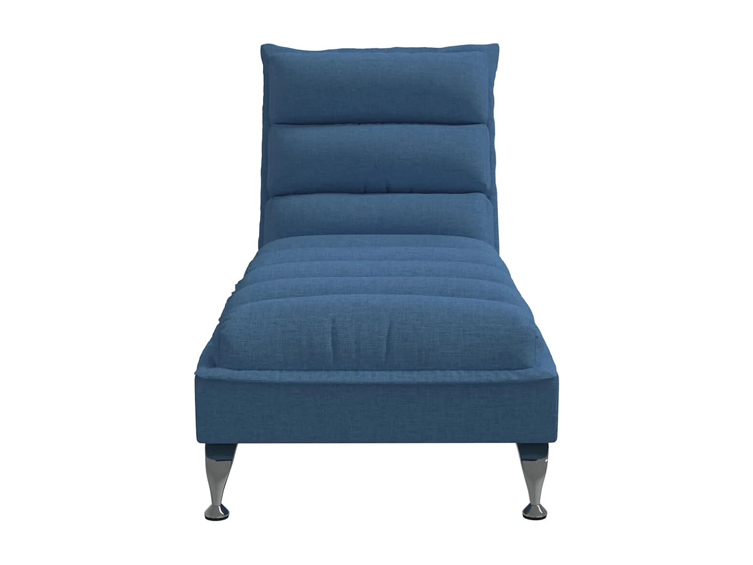 Chaise longue avec coussins bleu tissu