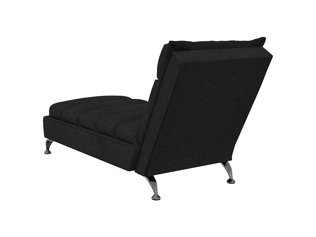 Chaise lounge com almofadões tecido preto