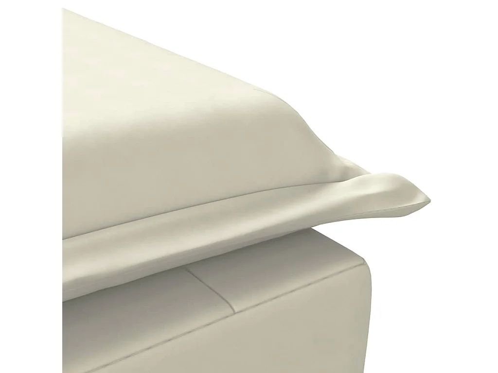 Chaise longue de massage avec traversin crème velours