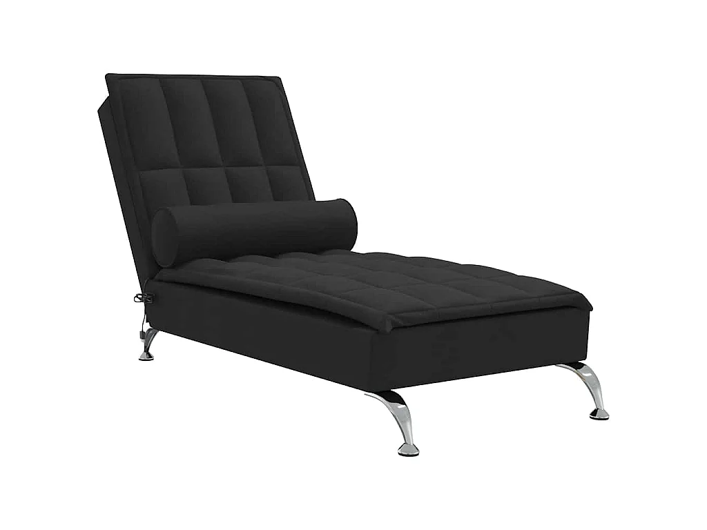 Sofá diván de masaje con cojín de tela negro