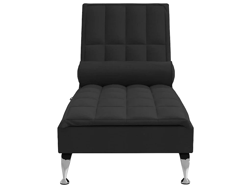 Sofá diván de masaje con cojín de tela negro