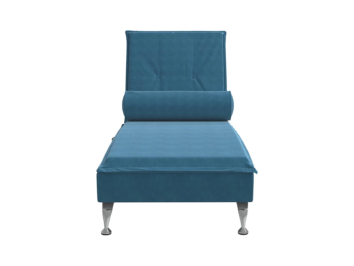 Sofá diván de masaje con cojín de terciopelo azul