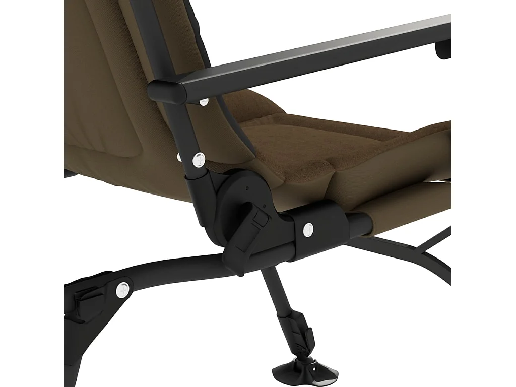 Chaise de pêche avec accoudoir pliable taupe