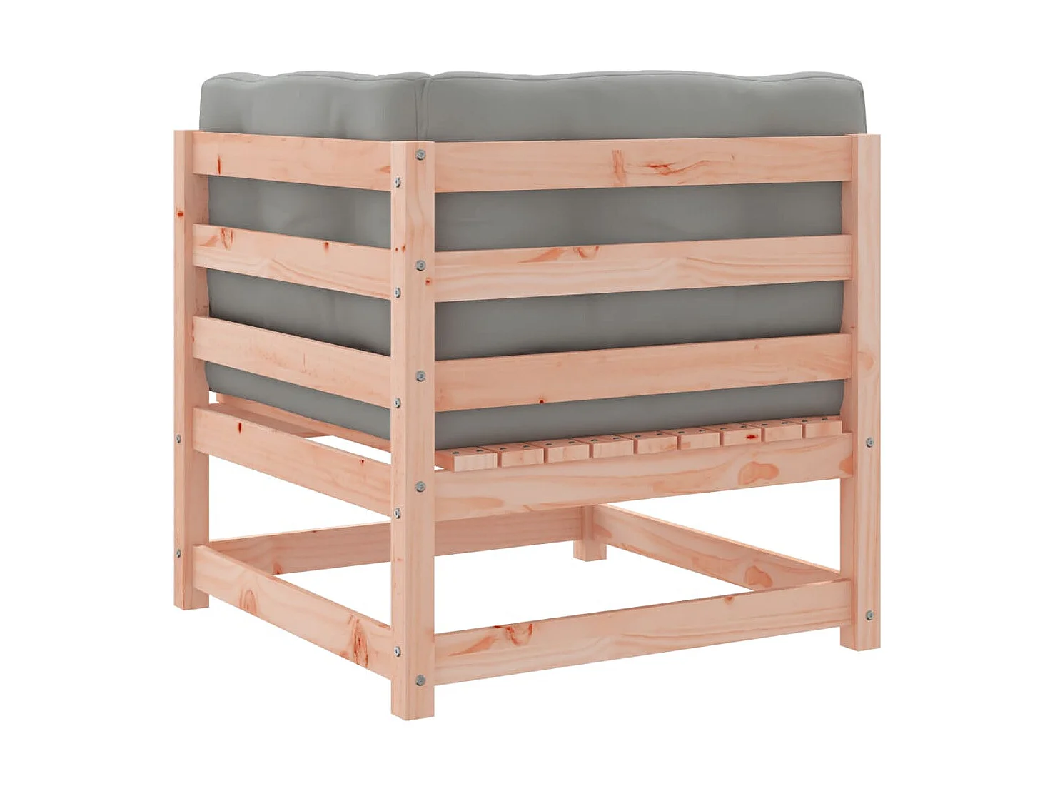 Set Divani Giardino 9 pz Cuscini Legno Massello Abete Douglas