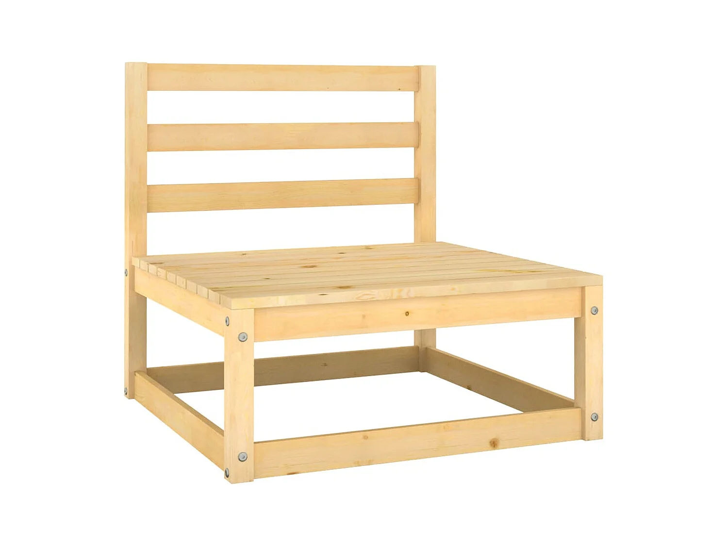 7-tlg. Garten-Lounge-Set Massivholz Kiefer