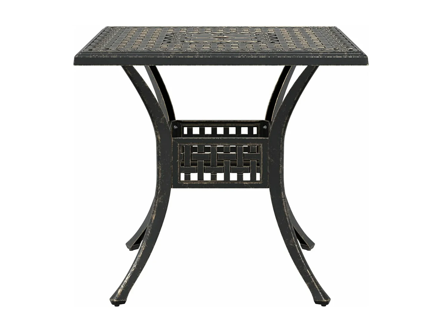 Ensemble manger de jardin 5 pcs bronze aluminium coulé