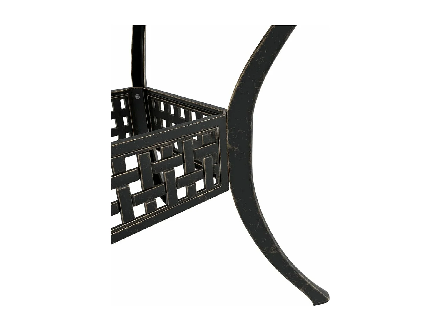 Ensemble manger de jardin 5 pcs bronze aluminium coulé