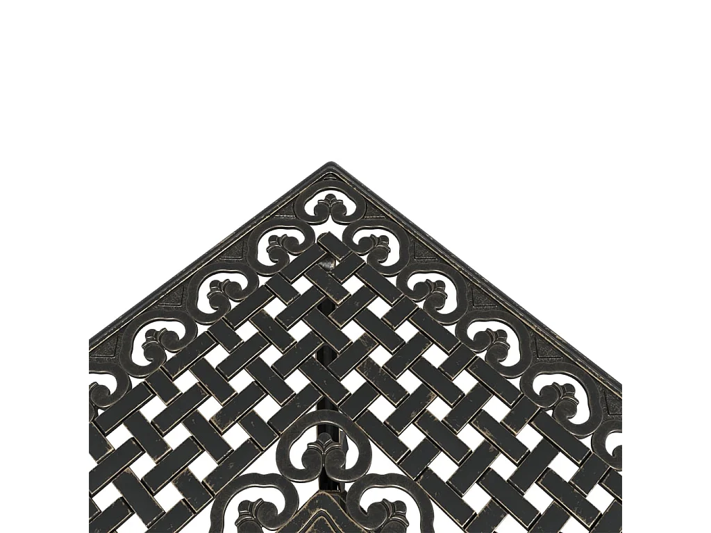 Ensemble manger de jardin 5 pcs bronze aluminium coulé