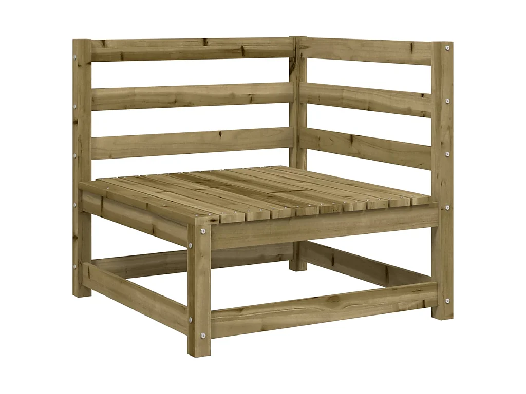 Set Divani da Giardino 4 pz in Legno Impregnato di Pino