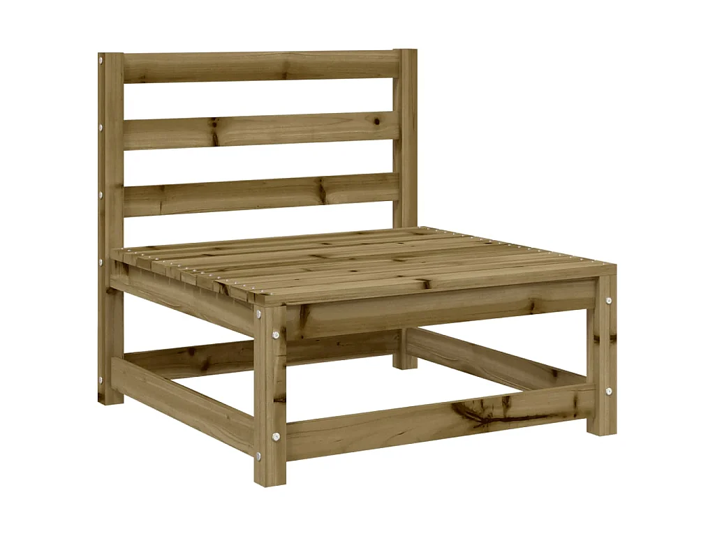 Set Divani da Giardino 4 pz in Legno Impregnato di Pino