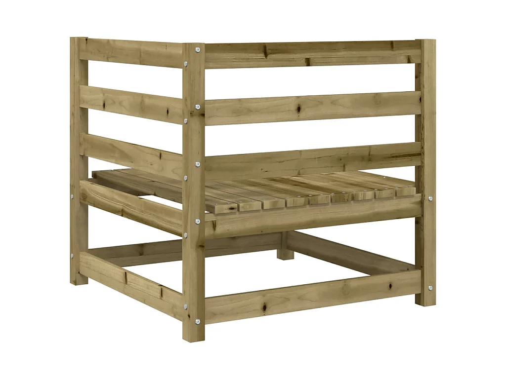 Set Divani da Giardino 4 pz in Legno Impregnato di Pino