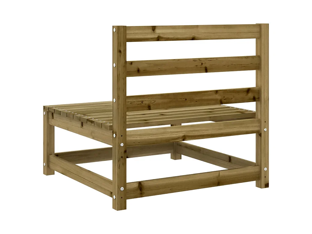 Set Divani da Giardino 4 pz in Legno Impregnato di Pino