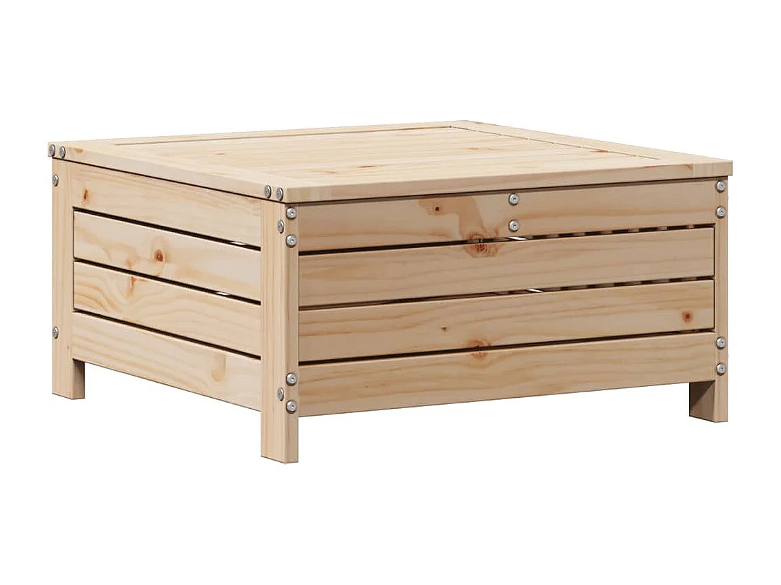 Juego de muebles de jardín 6 pzas y cojines madera maciza pino