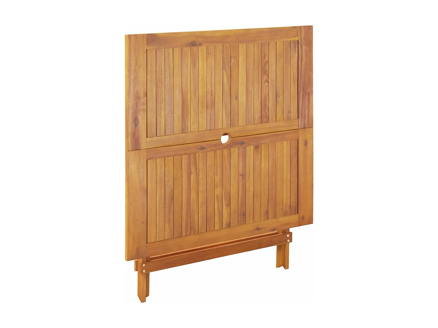 5-delige Tuinset polypropeen en massief hout beige