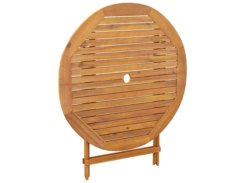 Ensemble à manger de jardin 5 pcs résine tressée et bois massif