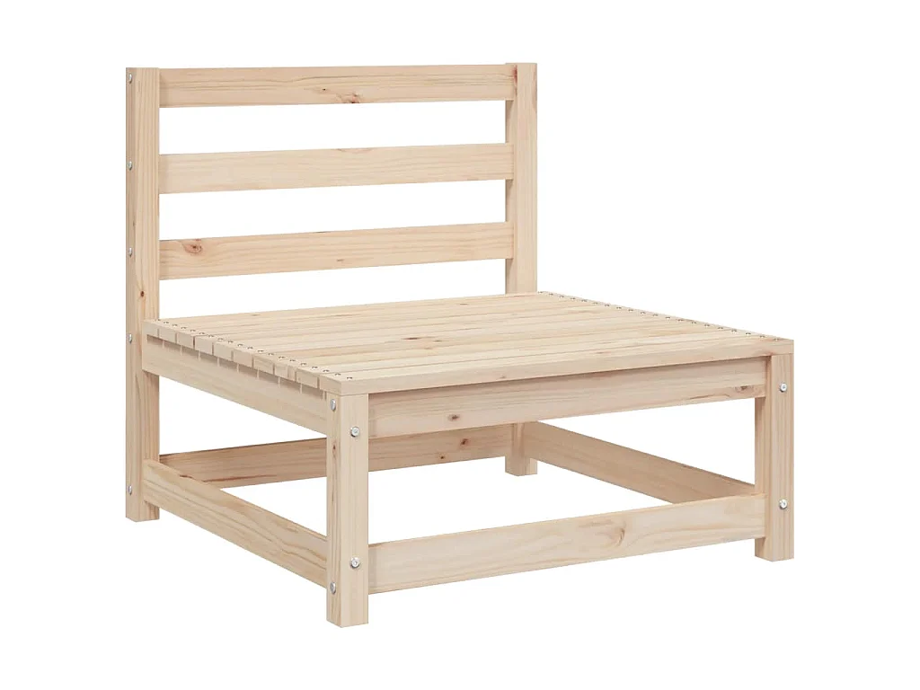Set Divani da Giardino 3 pz in Legno Massello di Pino