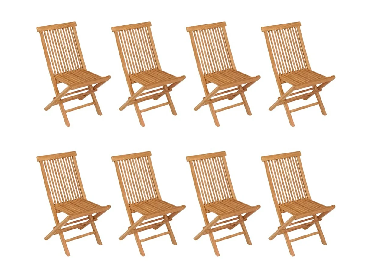 Ensemble à manger de jardin 9 pcs Bois de teck massif