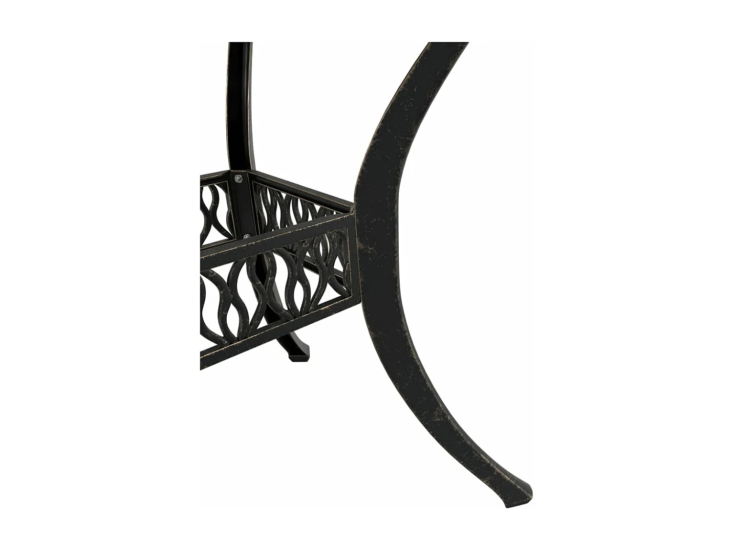 Ensemble de bistrot 3 pcs bronze aluminium coulé