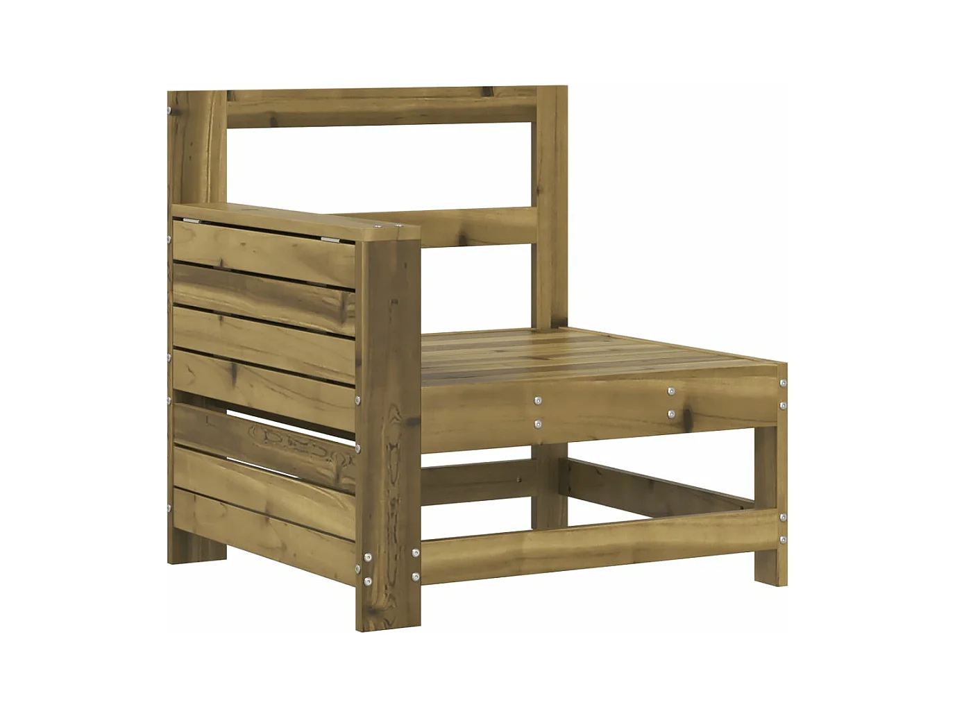 Set Divani da Giardino 5 pz in Legno Impregnato di Pino