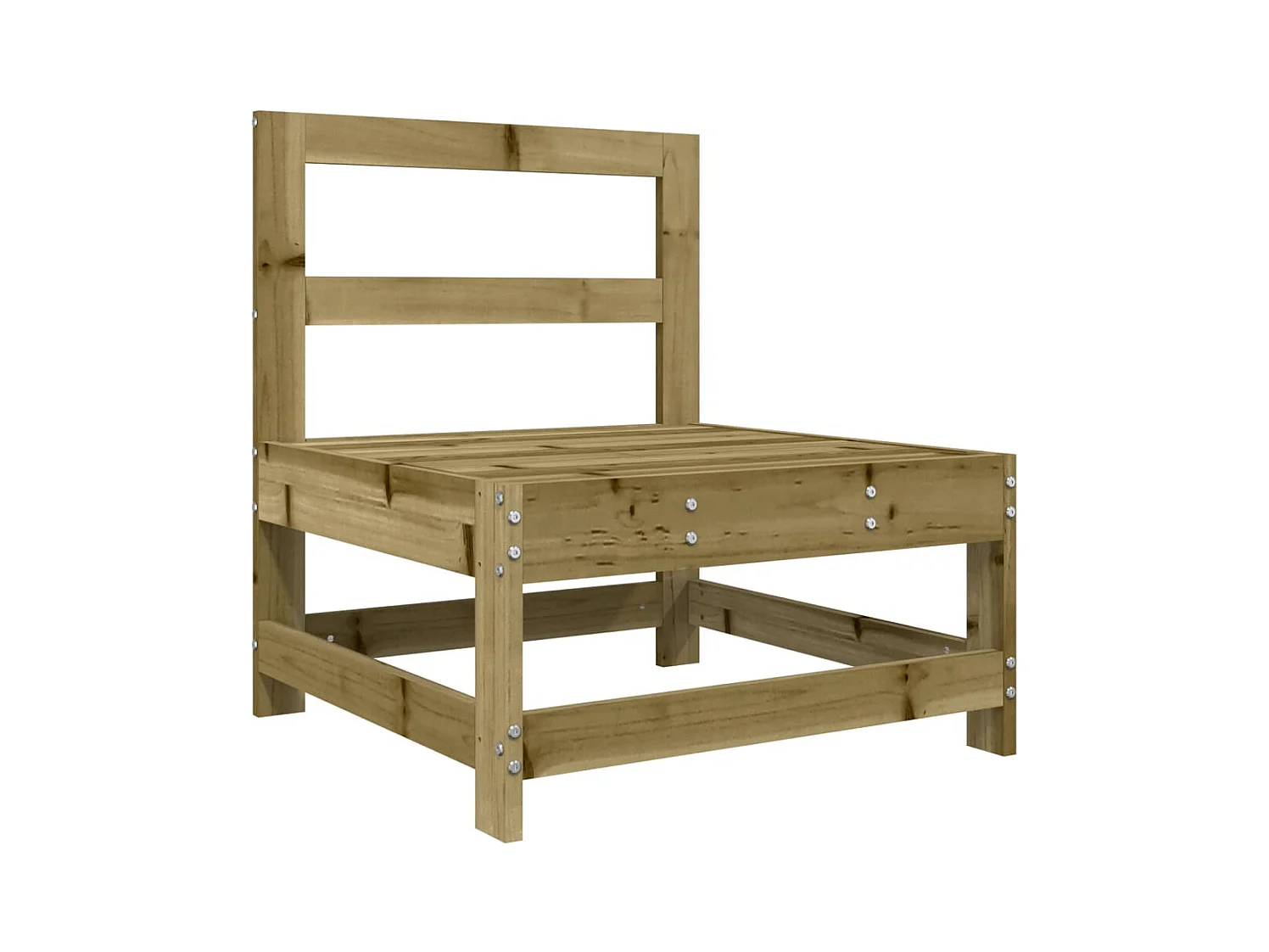 Set Divani da Giardino 5 pz in Legno Impregnato di Pino