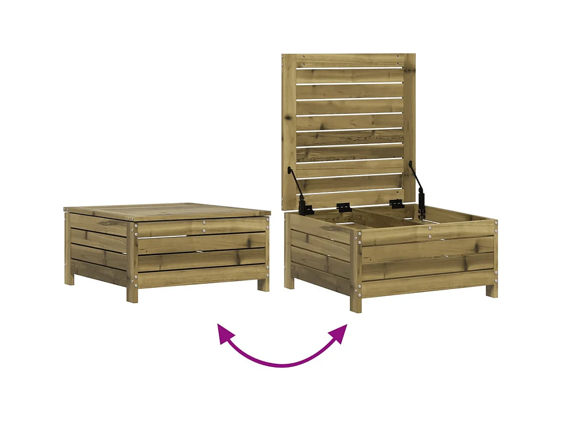 Set Divani da Giardino 5 pz in Legno Impregnato di Pino