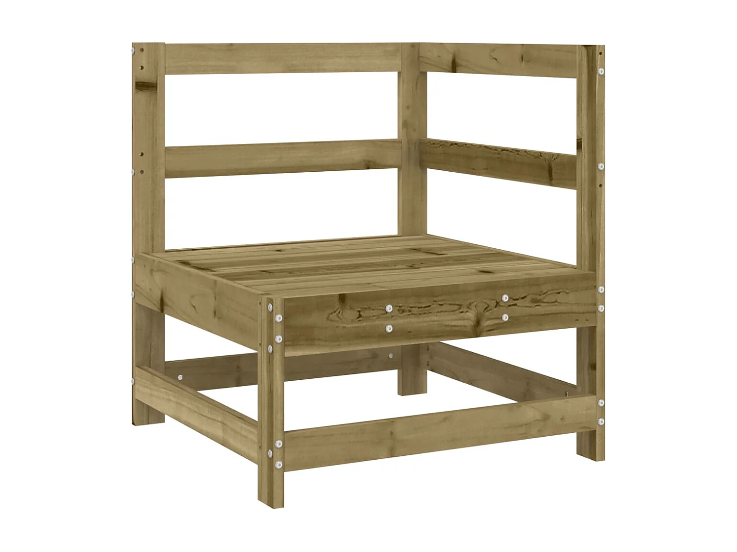 5 pcs conjunto de sofás para jardim madeira de pinho impregnada