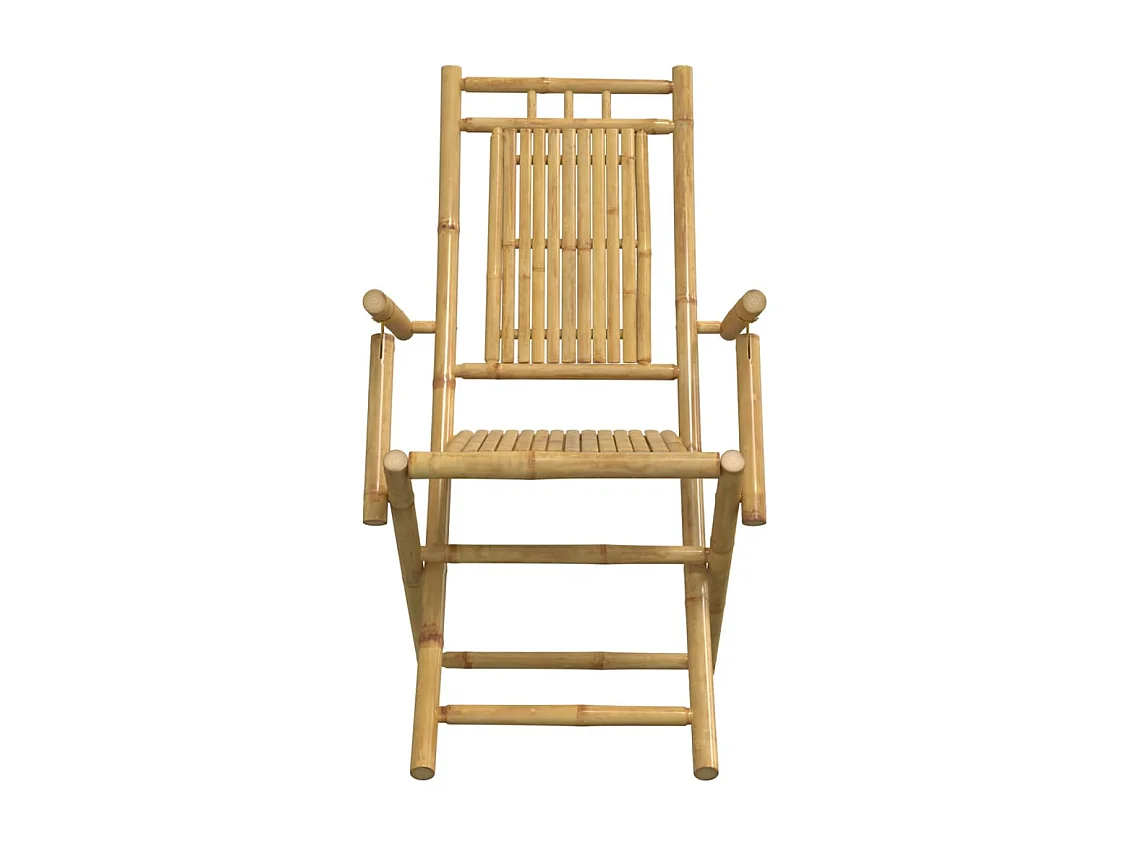 Ensemble à manger de jardin 5 pcs bambou