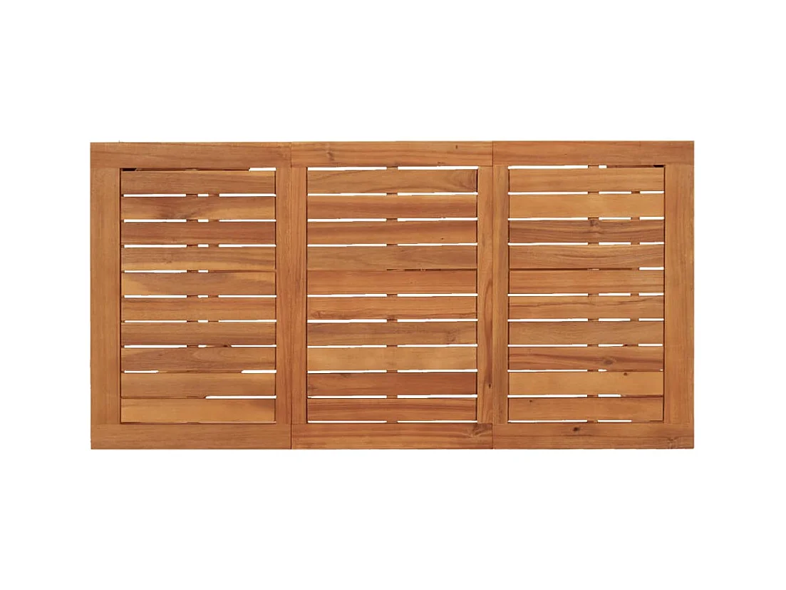 Set Bar da Giardino 7 pz Nero in Legno Acacia e Polyrattan