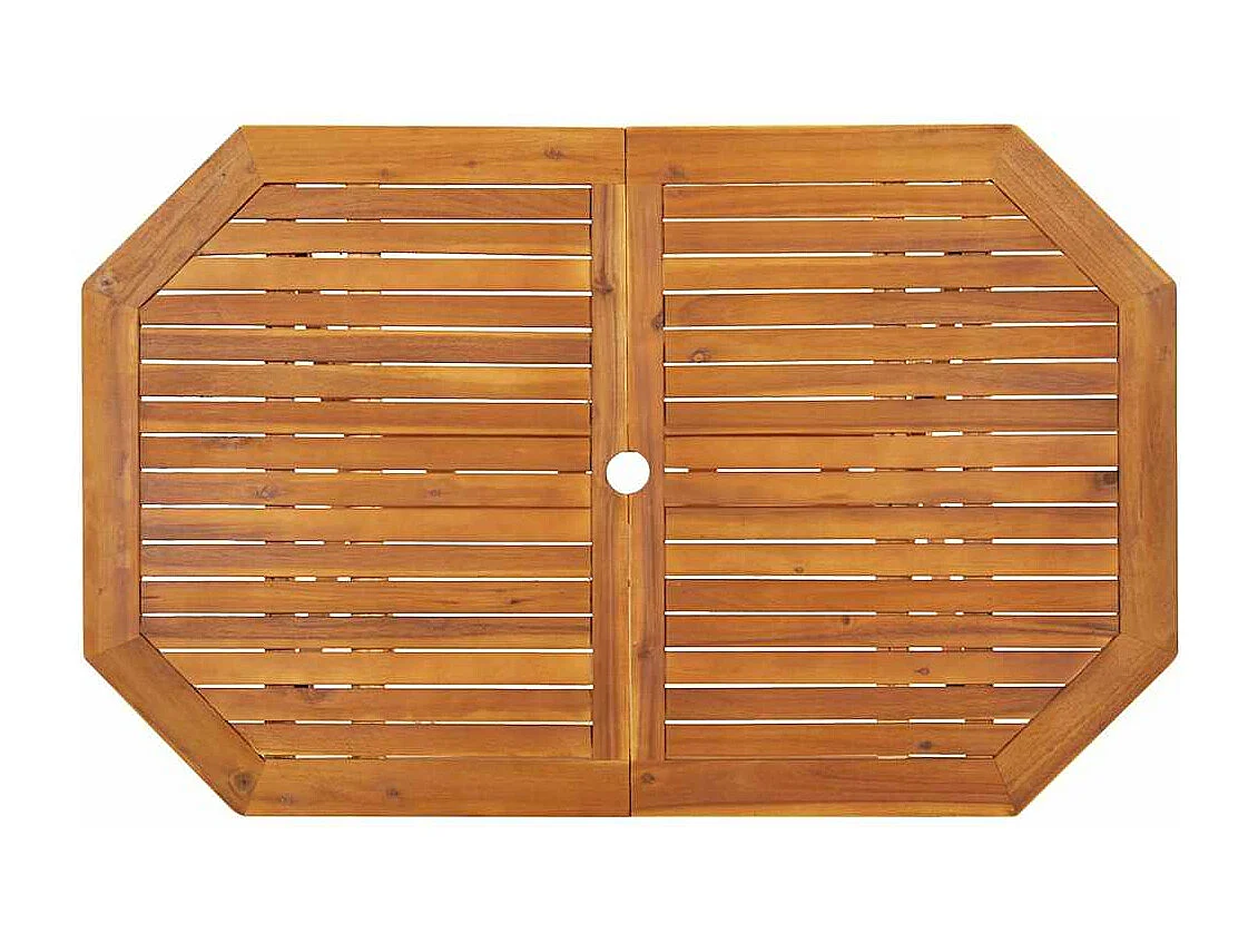 5 pcs conjunto de jantar para jardim madeira de acácia maciça