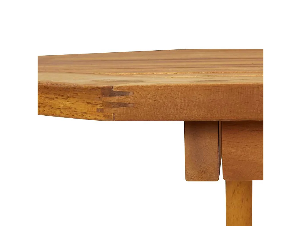 Ensemble à manger de jardin 5 pcs Bois d'acacia solide
