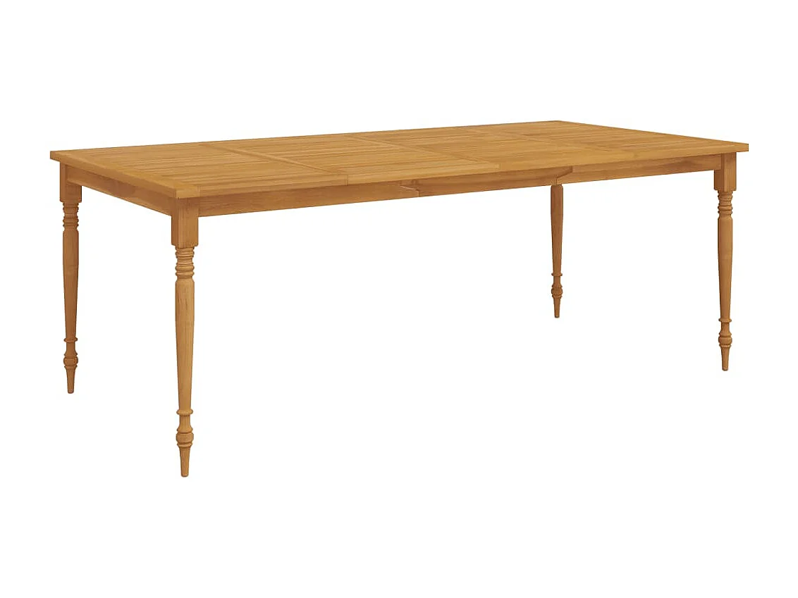 7-delige Tuinset massief teakhout