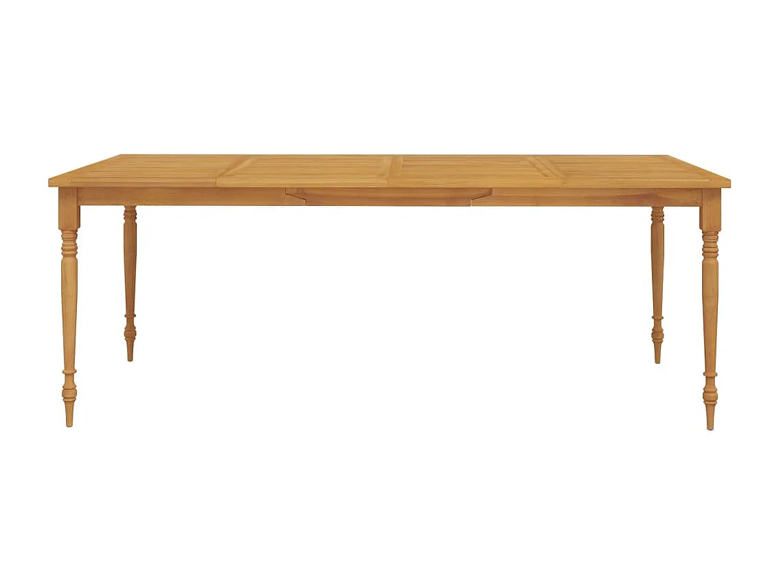 7-delige Tuinset massief teakhout