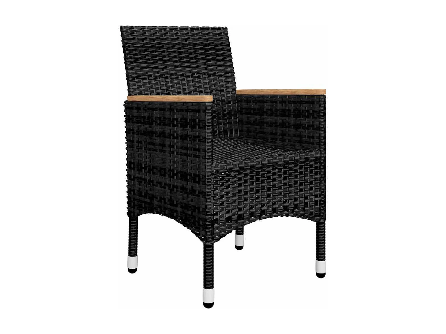 Ensemble à manger de jardin 11 pcs Noir