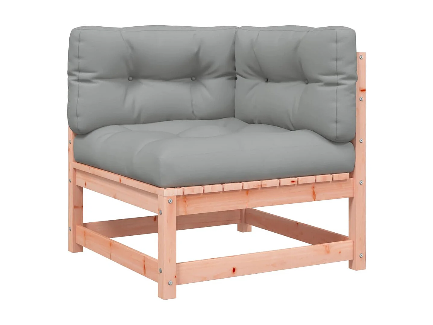 Salon de jardin 5 pcs et coussins bois massif sapin de douglas