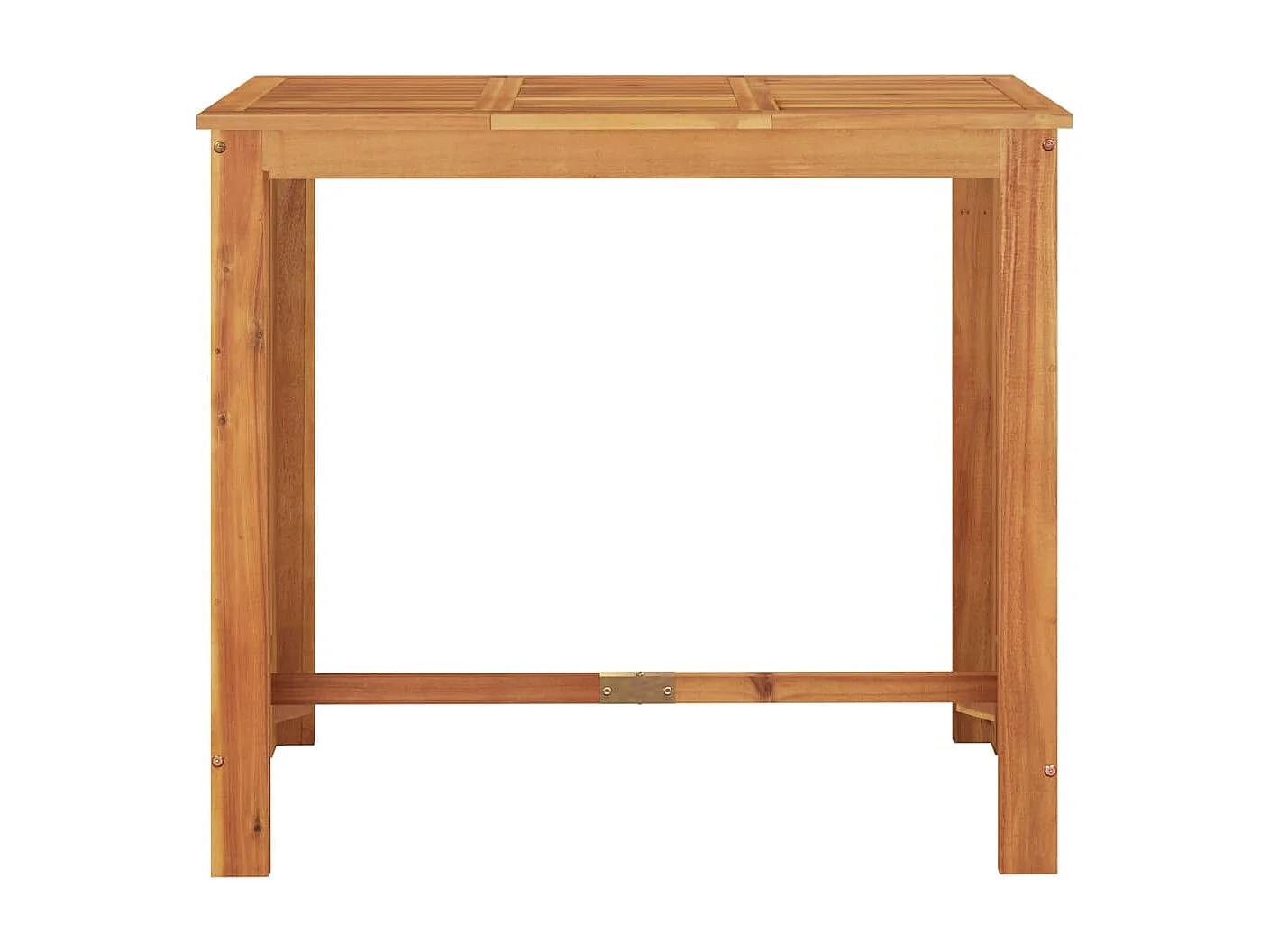 5-tlg. Gartenbar-Set Braun Massivholz Akazie und Poly Rattan