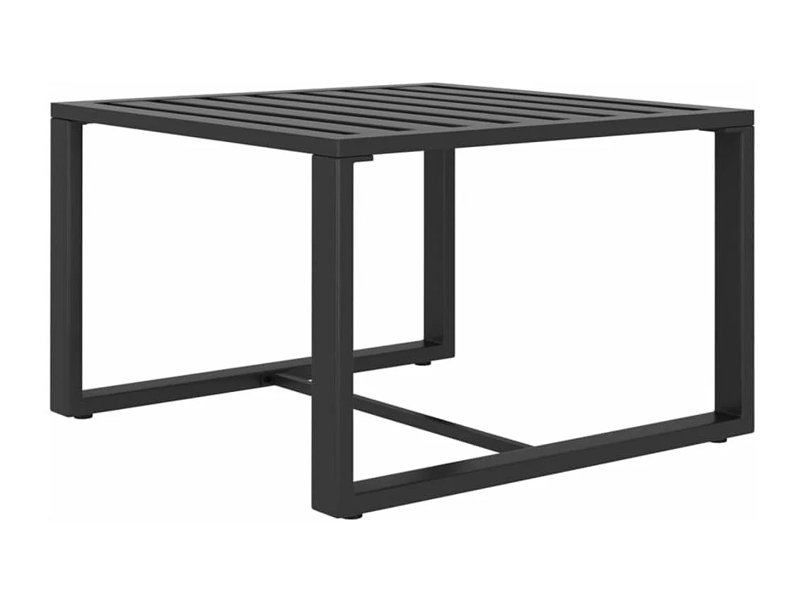 8-tlg. Garten-Lounge-Set mit Kissen Aluminium Anthrazit