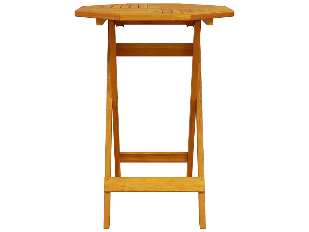 Set Bistrò Pieghevole 3pz in Legno Massello di Acacia