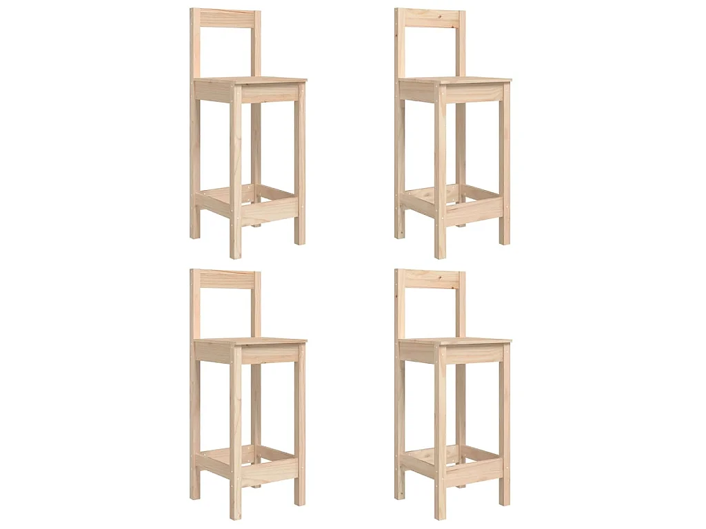 5-delige Barset massief grenenhout